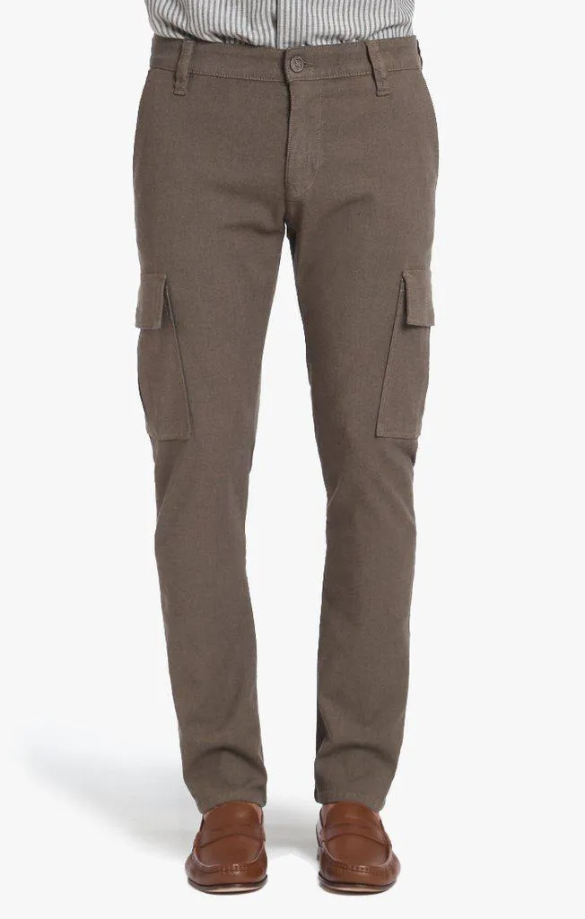 34 Heritage Carson Slim Leg Cargo Pants in Camel Micro