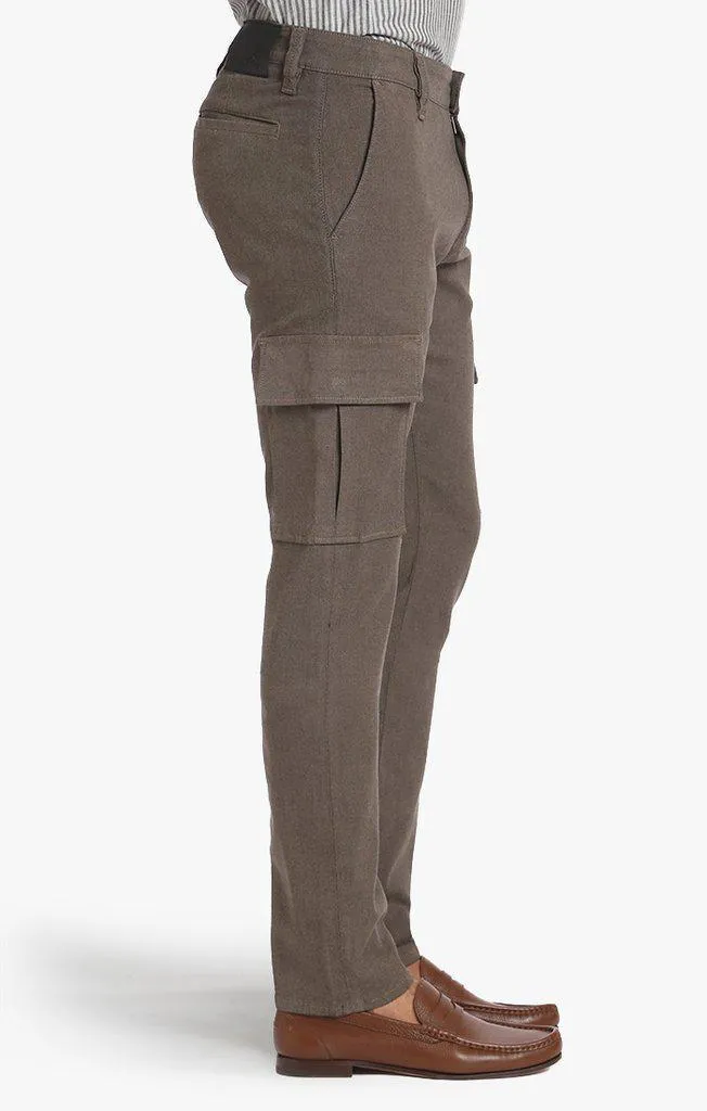 34 Heritage Carson Slim Leg Cargo Pants in Camel Micro