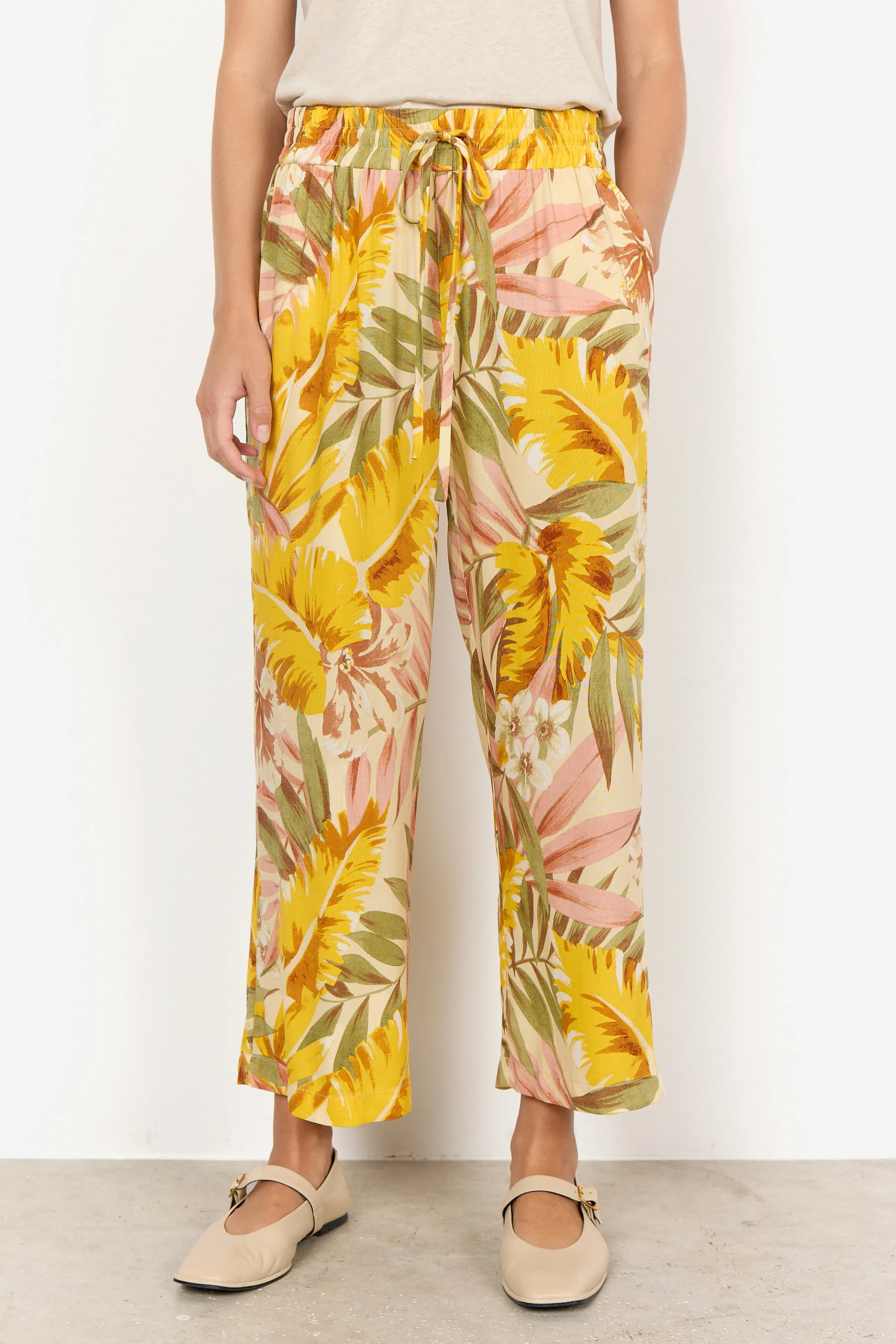 40672- Printed Elyse Trousers- Soya Concept