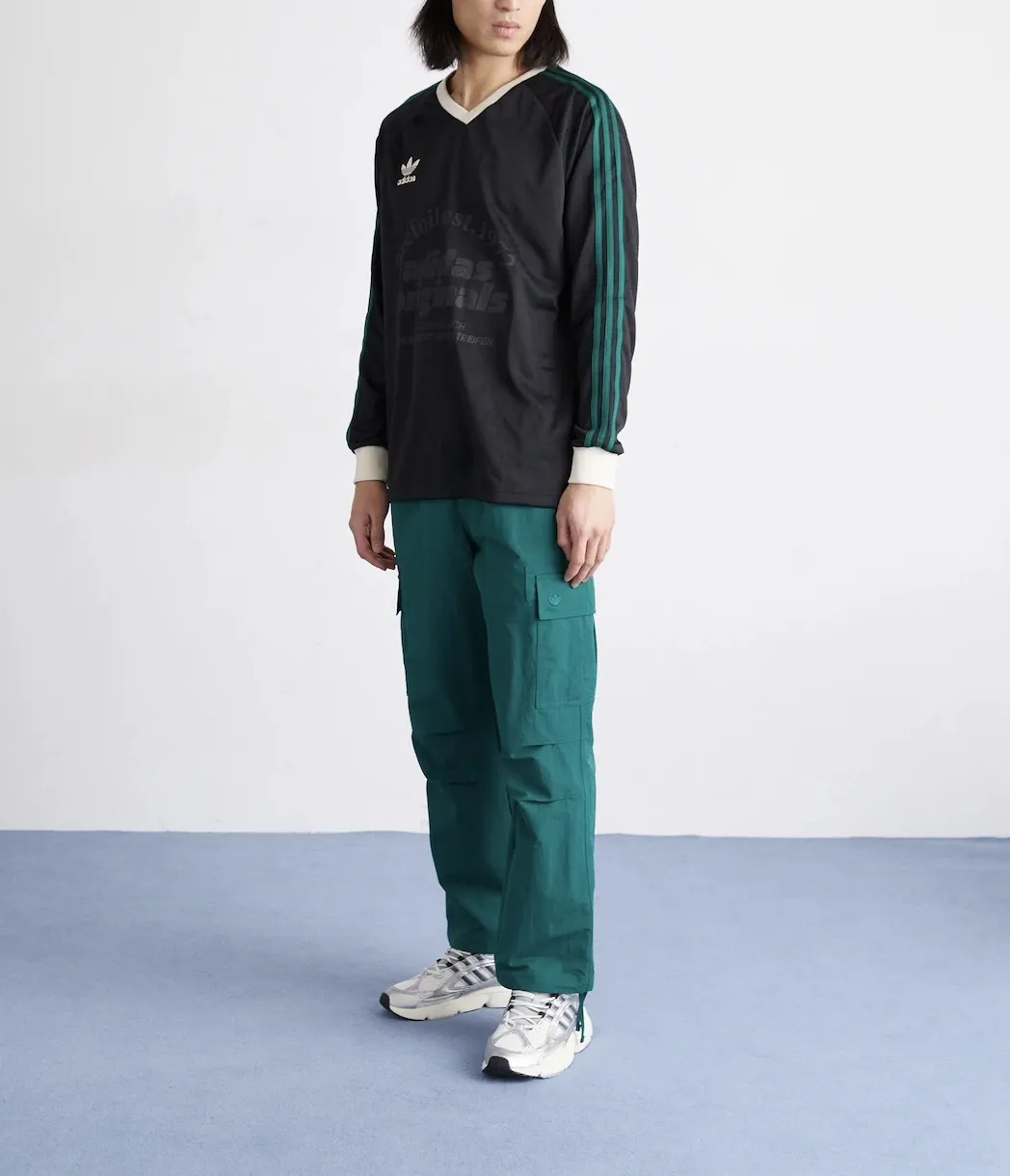 adidas  |Pullovers Street Style V-Neck Long Sleeves