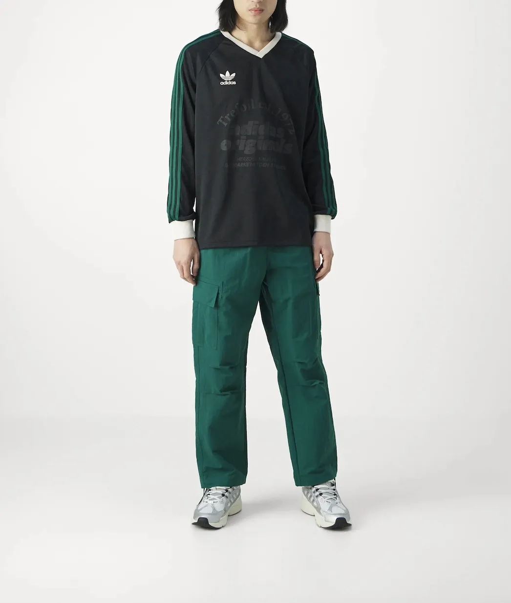 adidas  |Pullovers Street Style V-Neck Long Sleeves