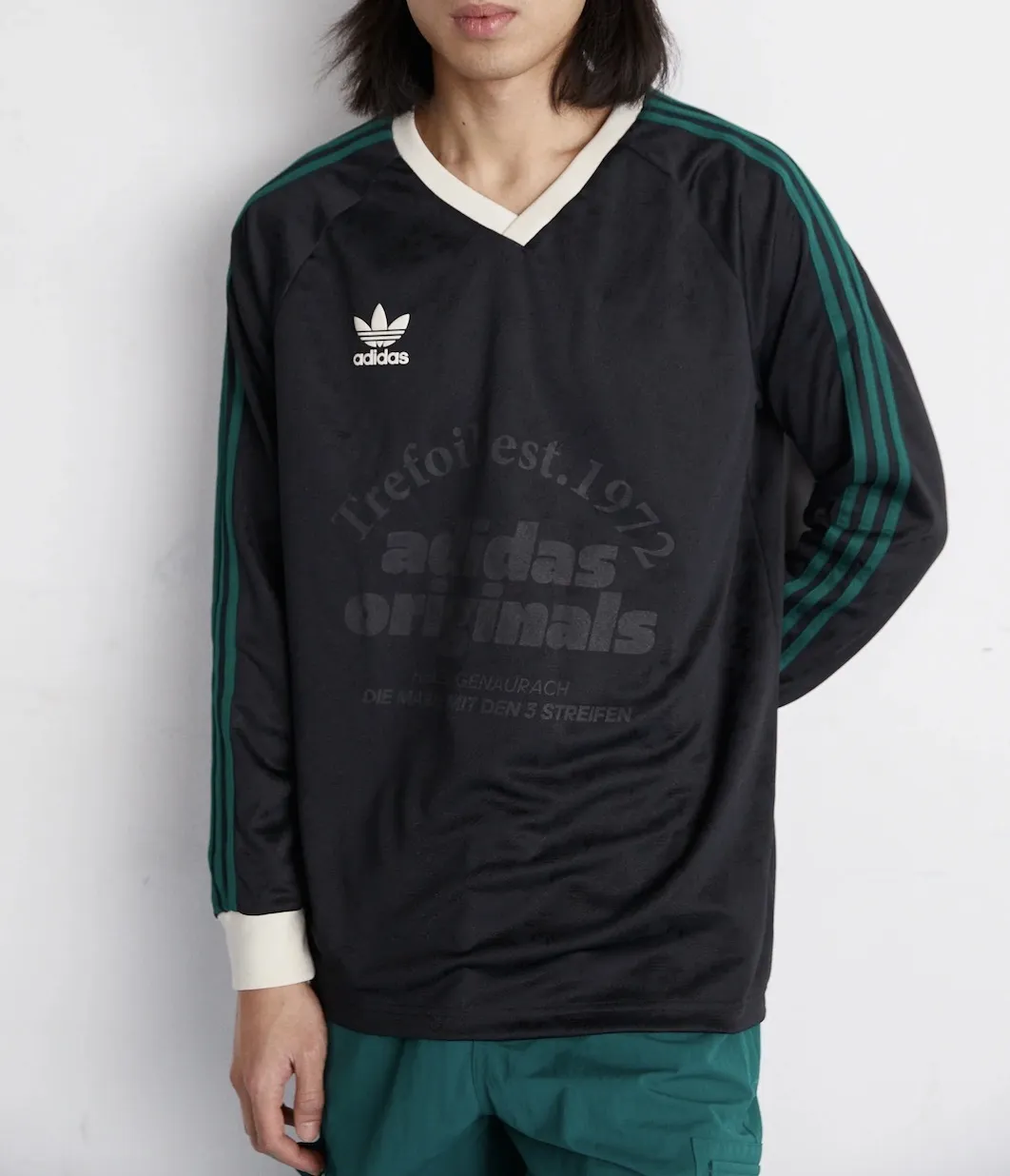 adidas  |Pullovers Street Style V-Neck Long Sleeves