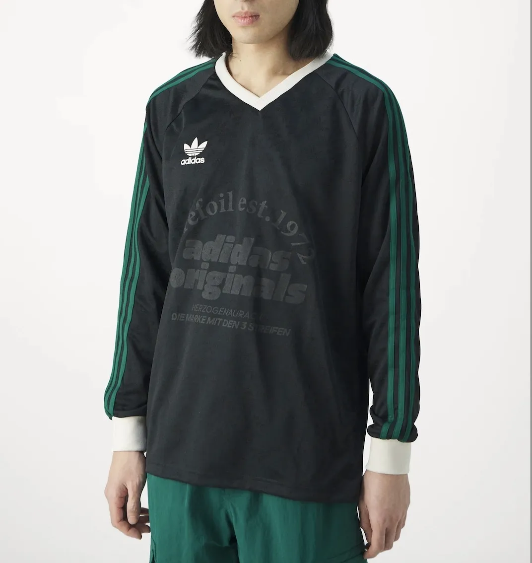 adidas  |Pullovers Street Style V-Neck Long Sleeves