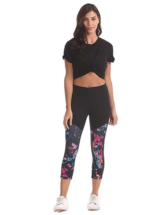 Aeropostale Printed Cropped Leggings