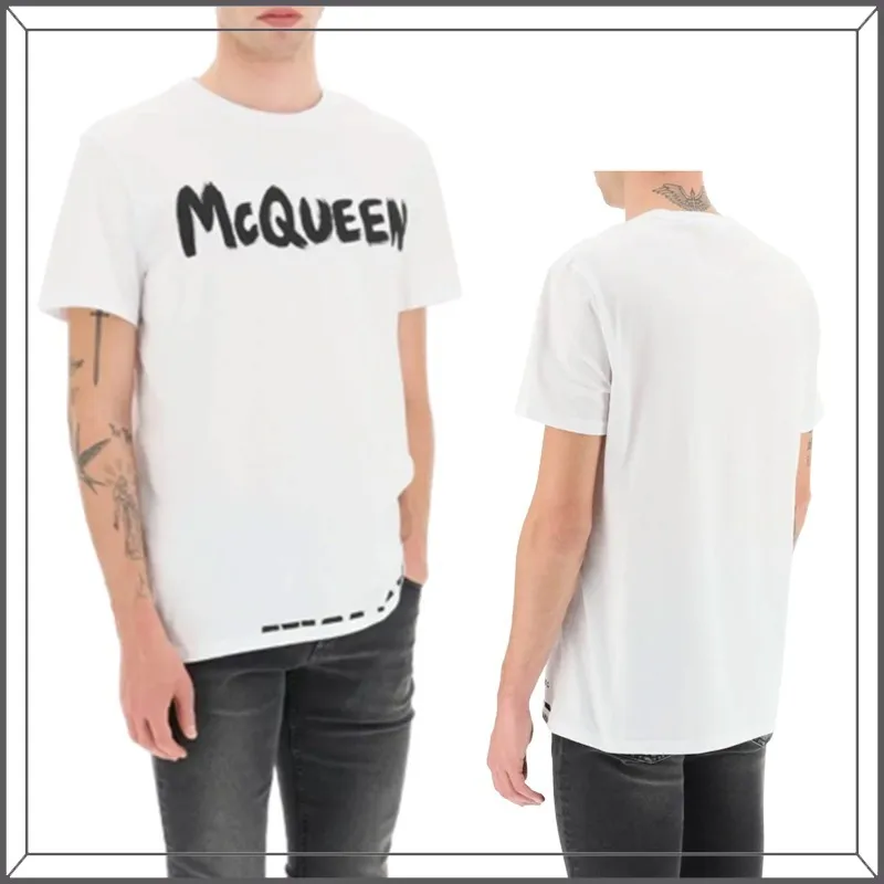 alexander mcqueen  |Crew Neck Pullovers Street Style U-Neck Plain Cotton