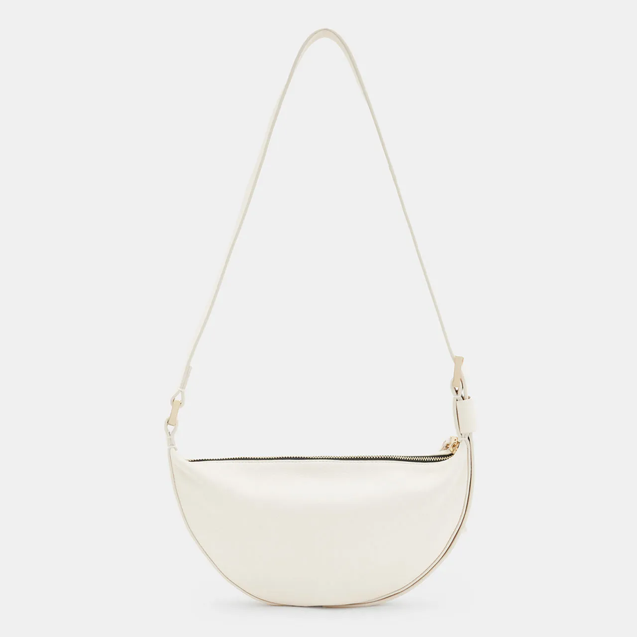 ALLSAINTS Half Moon Crossbody Bag - White