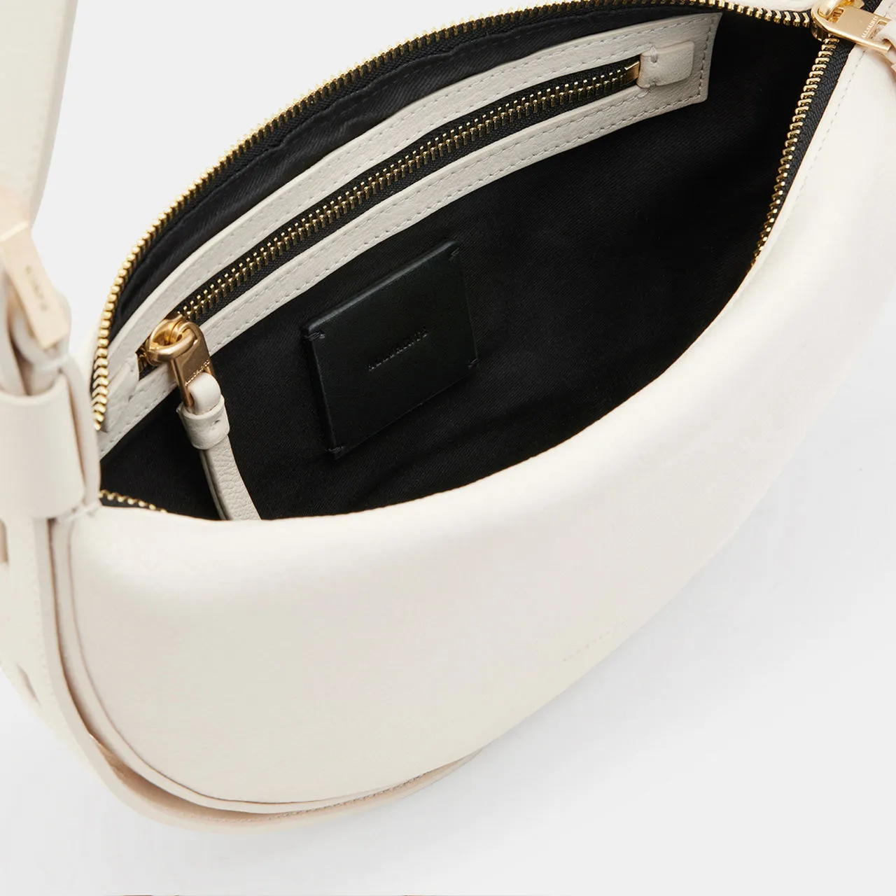 ALLSAINTS Half Moon Crossbody Bag - White