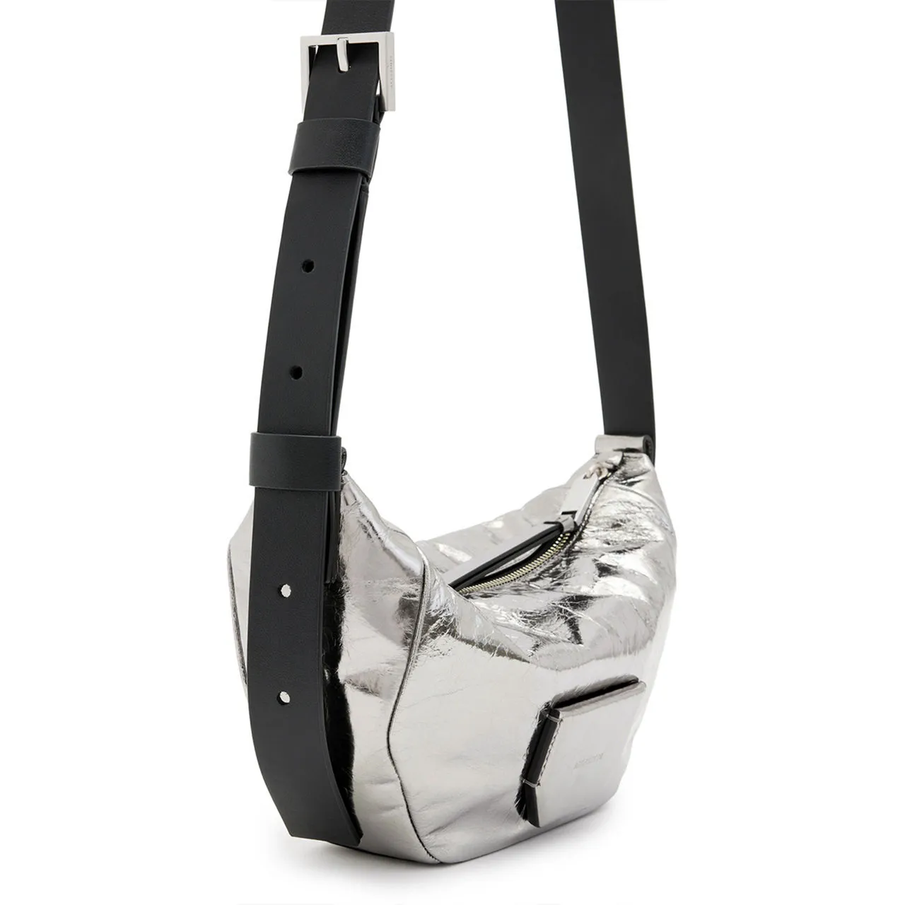 ALLSAINTS Madea Crossbody Bag - Gunmetal Grey