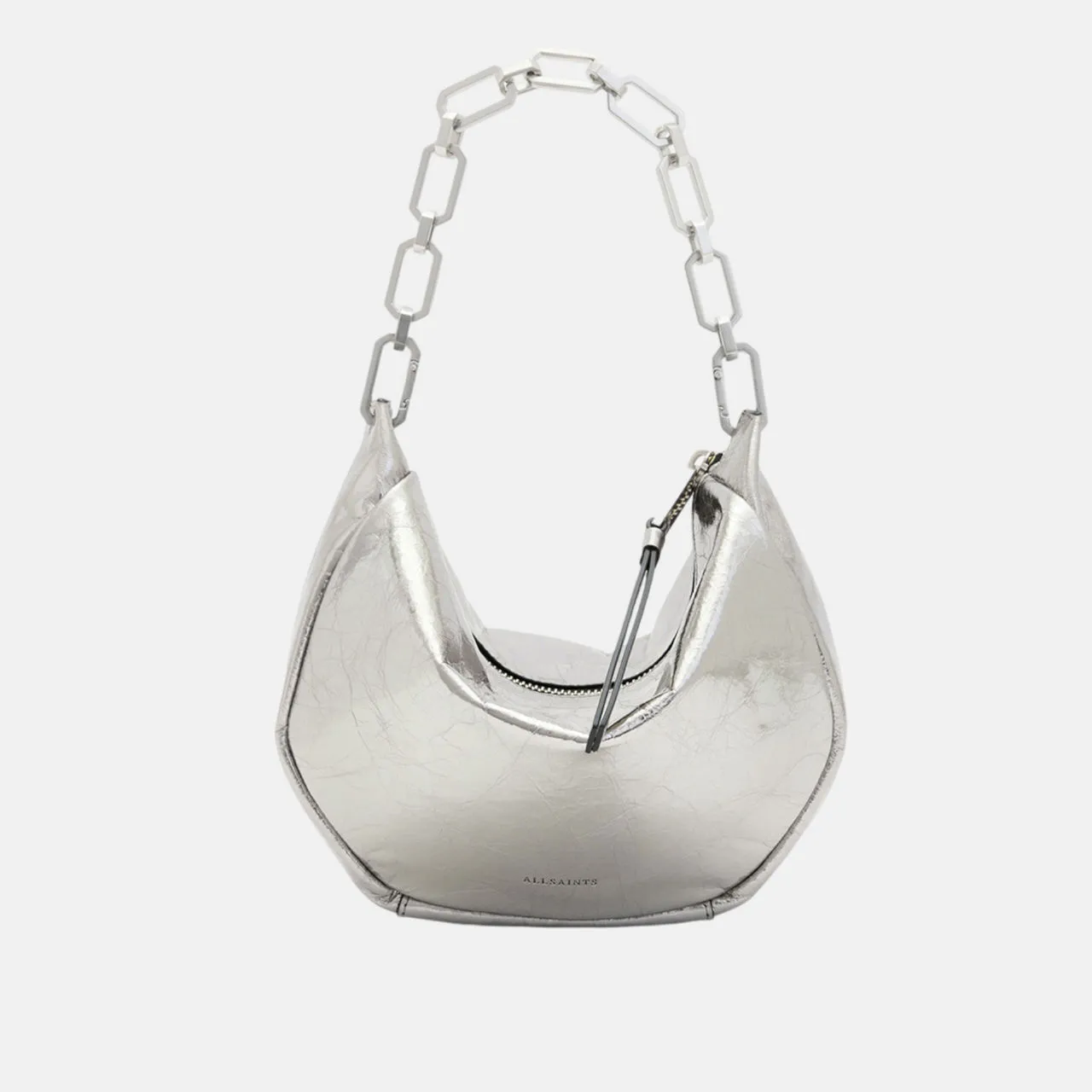 ALLSAINTS Madea Mini Chain Bag - Gunmetal Grey