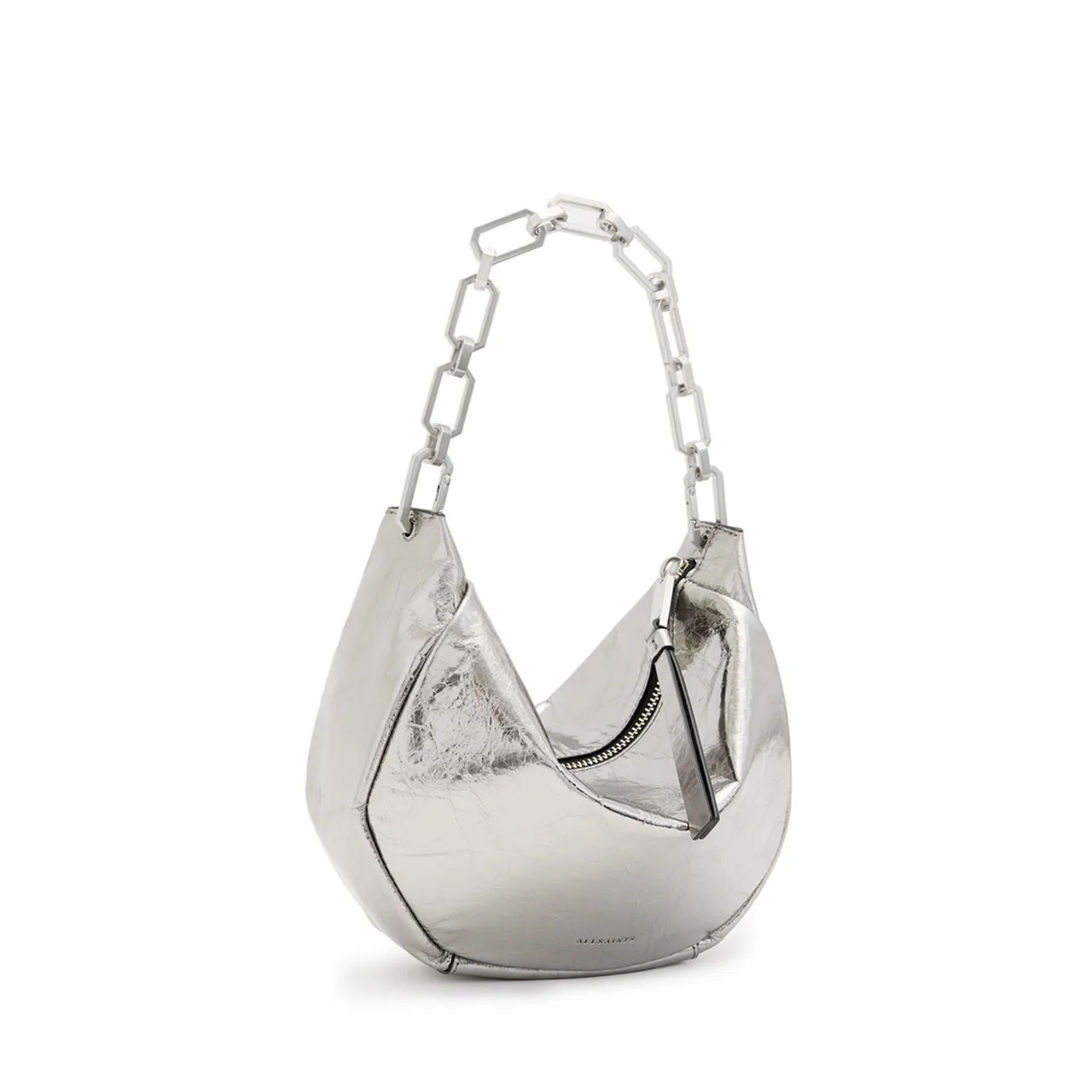 ALLSAINTS Madea Mini Chain Bag - Gunmetal Grey