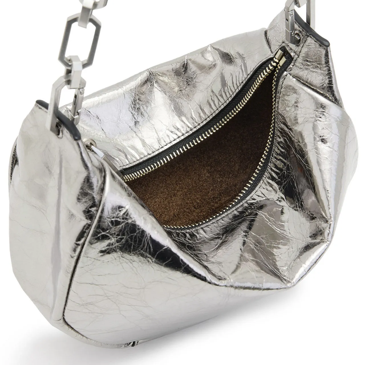 ALLSAINTS Madea Mini Chain Bag - Gunmetal Grey