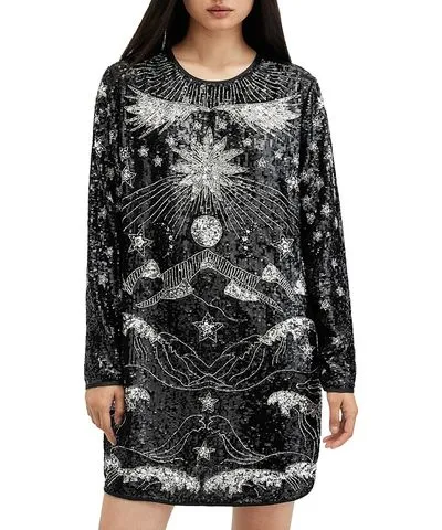 Allsaints Noushka Embellished Dress