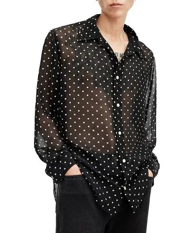 Allsaints Sangha Relaxed Fit Long Sleeve Shirt