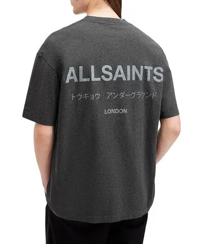 Allsaints Underground Organic Cotton Logo Graphic Tee