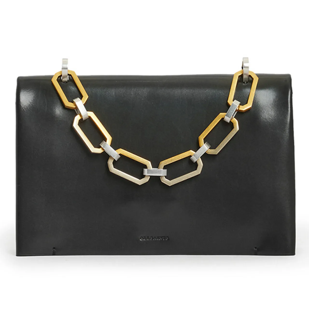 ALLSAINTS Yua Chain Clutch - Black