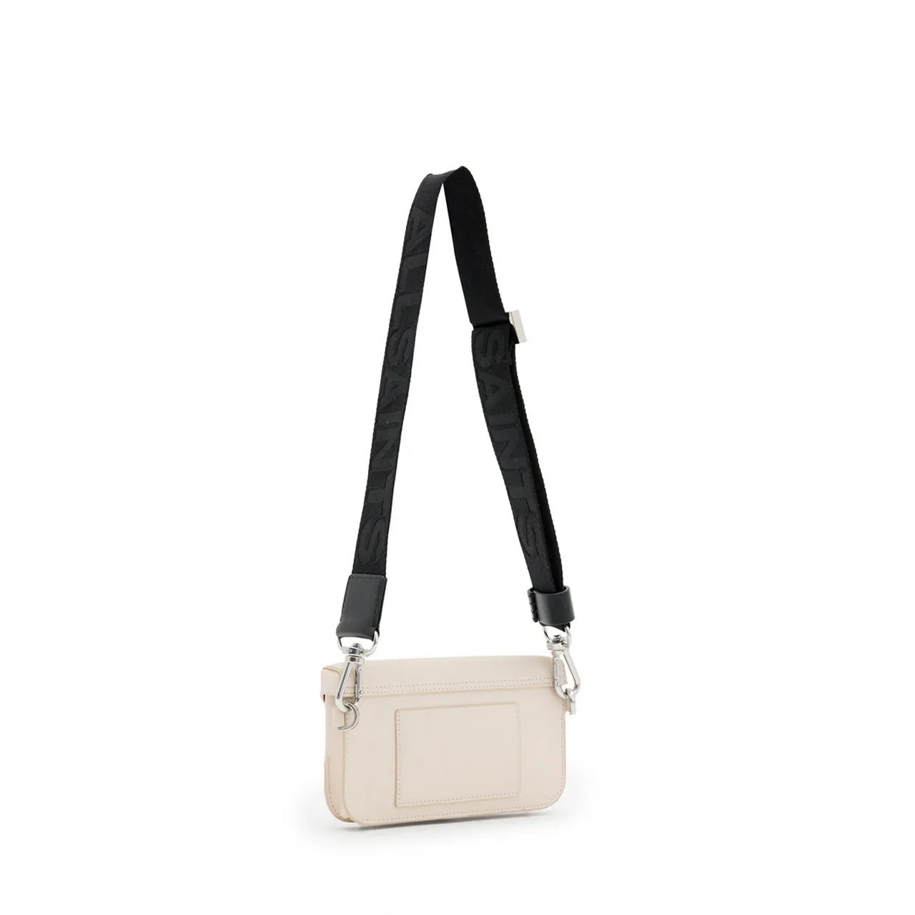 ALLSAINTS Zoe Leather Crossbody Bag - DESERT WHITE