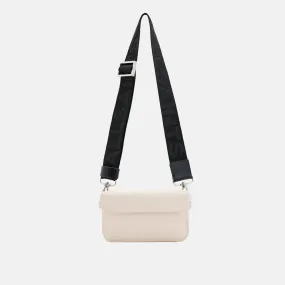 ALLSAINTS Zoe Leather Crossbody Bag - DESERT WHITE