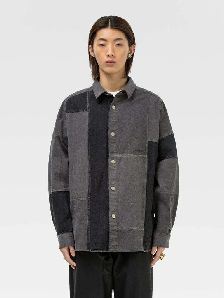 AMBUSH  |Denim Long Sleeves Plain Cotton Logo Shirts