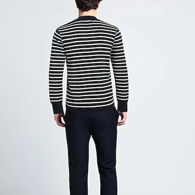 AMI PARIS  |Pullovers Stripes Unisex Wool Street Style U-Neck