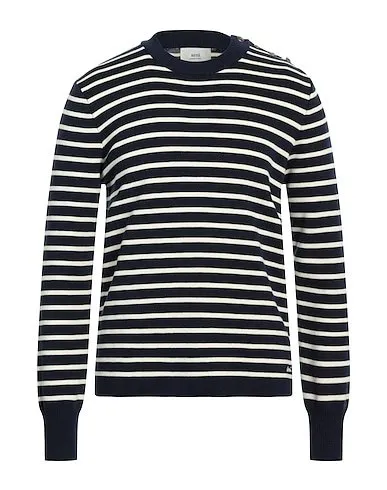 AMI PARIS  |Pullovers Stripes Unisex Wool Street Style U-Neck