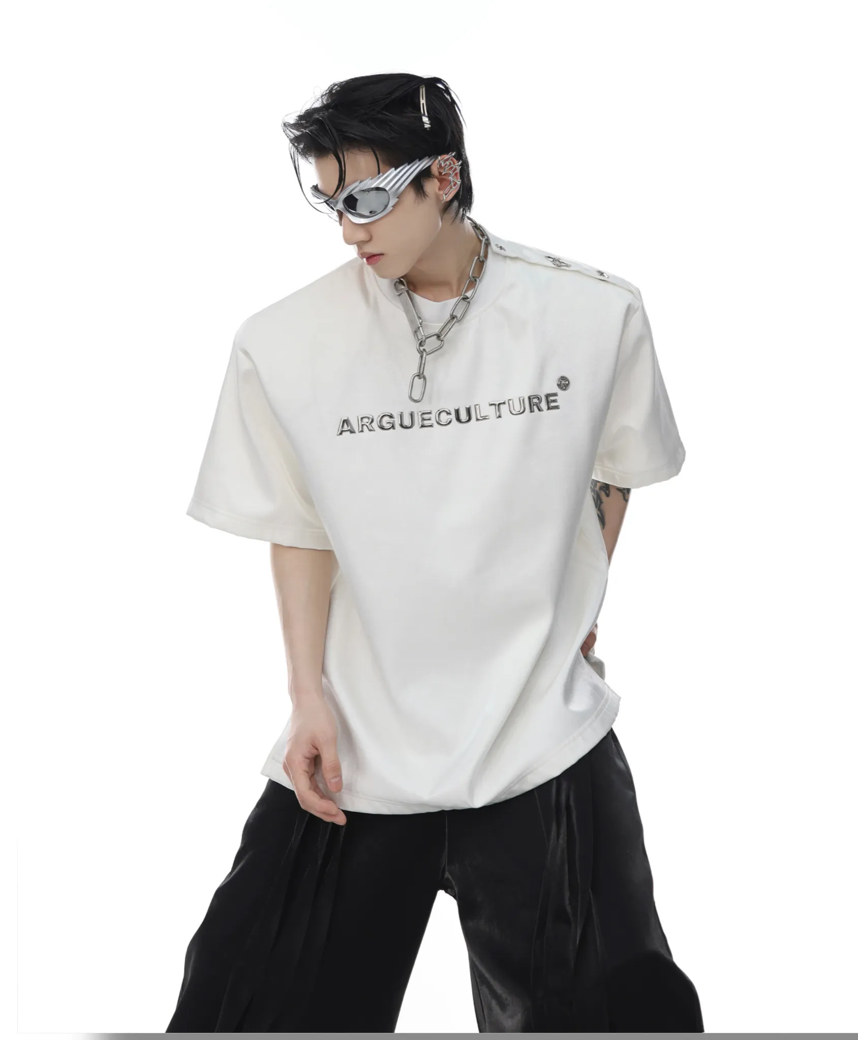 Argue Culture  |Crew Neck Pullovers Street Style Plain Other Animal Patterns