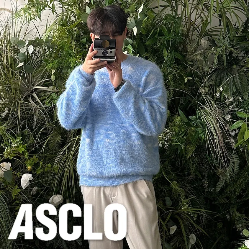 ASCLO  |Crew Neck Pullovers Unisex Nylon Street Style U-Neck