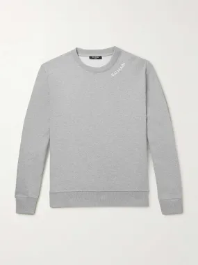 BALMAIN  |Long Sleeves Cotton Logo Luxury Sweatshirts