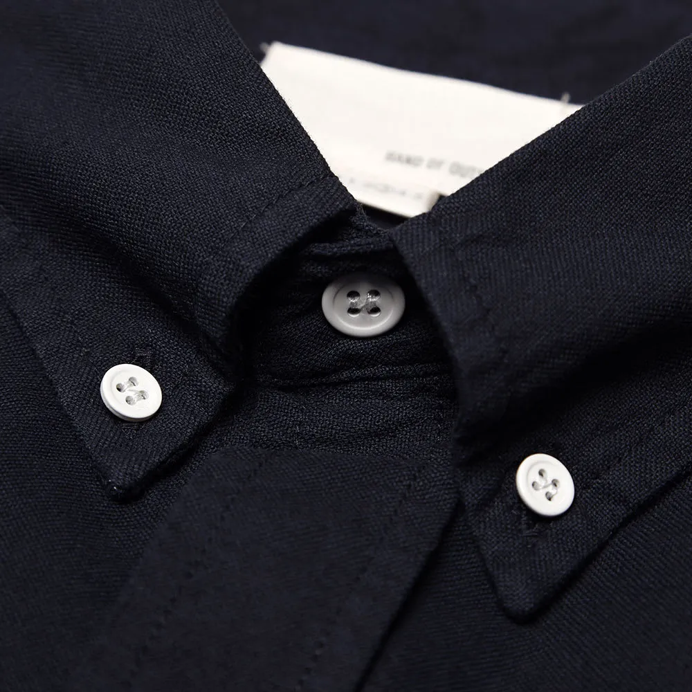 Band Of Outsiders Button Down Overdyed Oxford ShirtDark Navy