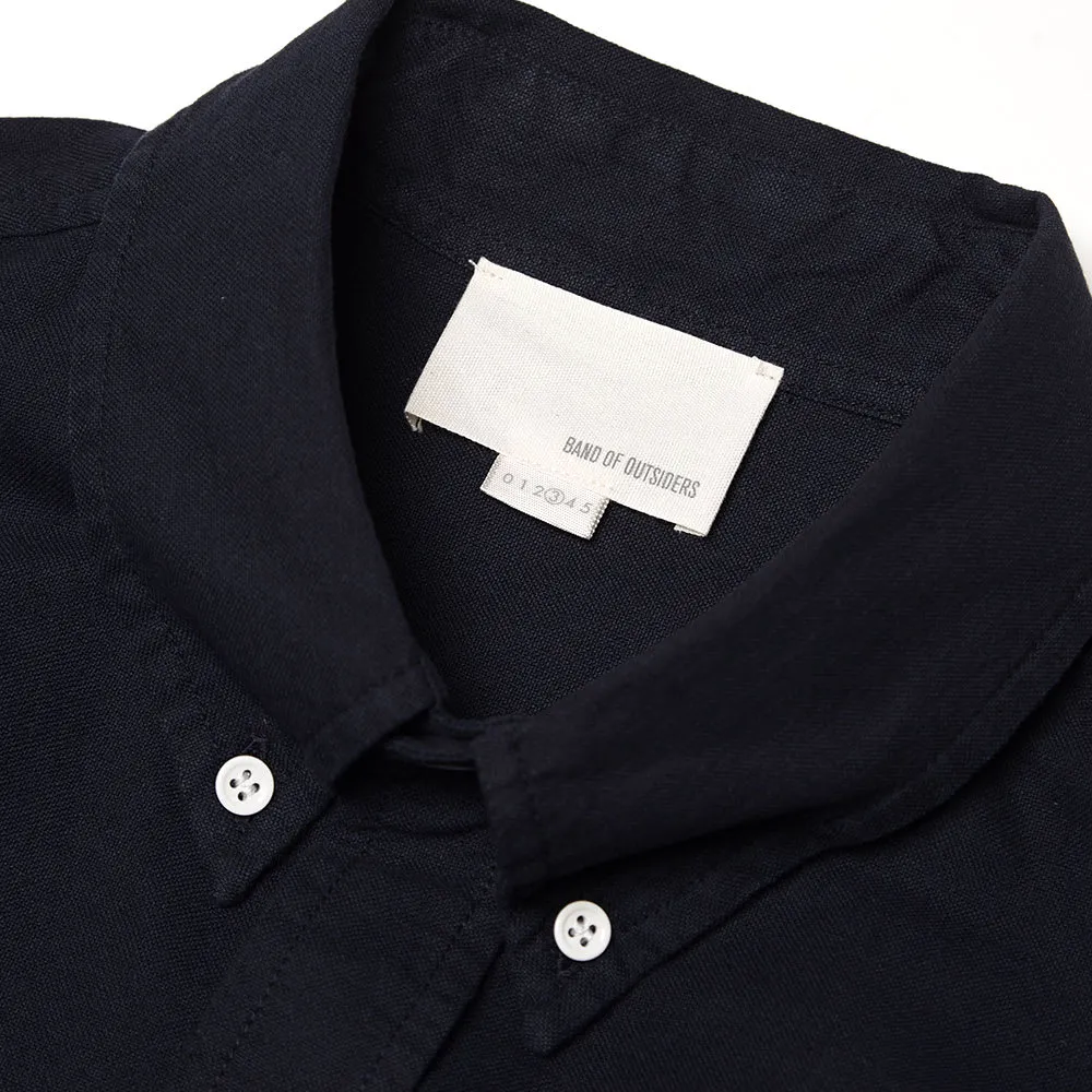 Band Of Outsiders Button Down Overdyed Oxford ShirtDark Navy