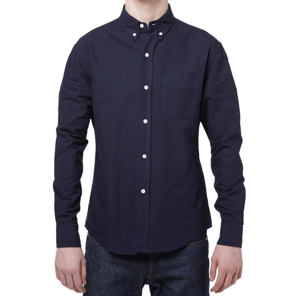 Band Of Outsiders Button Down Overdyed Oxford ShirtDark Navy