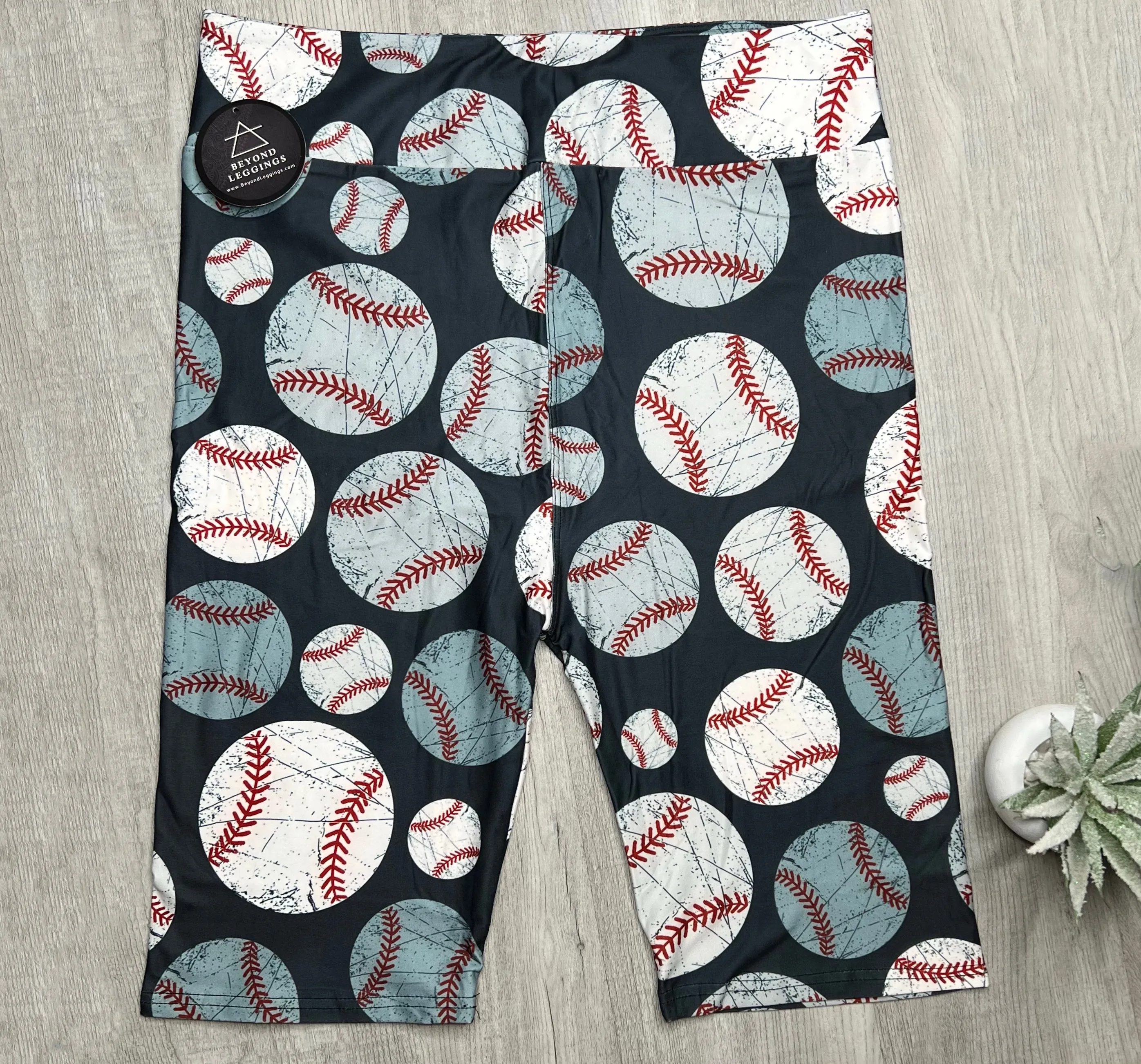 Baseball Bermuda Shorts Soft Leggings