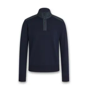 Belstaff - Kilmington Quarter Zip Jumper in Washed Navy