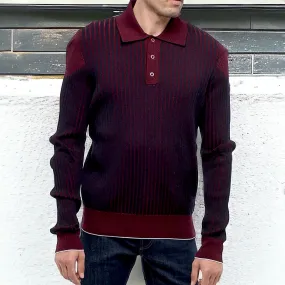 BOTTEGA VENETA  |Stripes Long Sleeves Cotton Polos