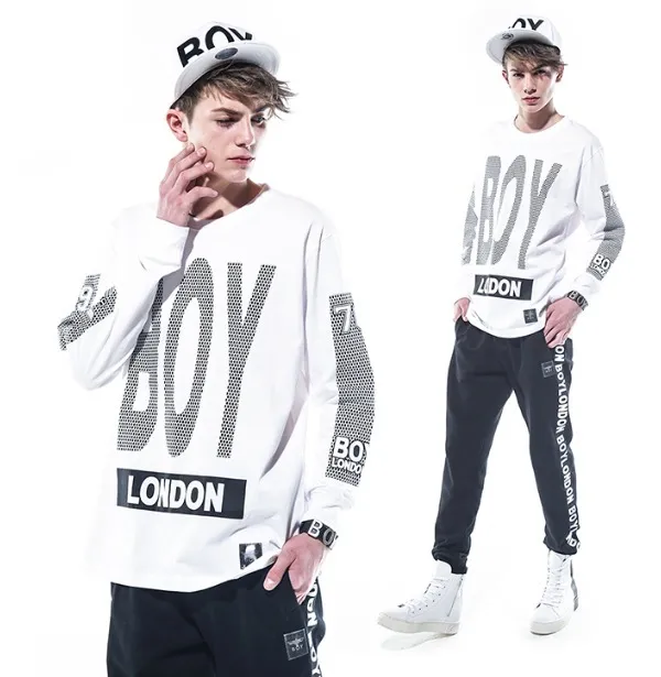 BOY LONDON  |Pullovers Unisex Studded Street Style U-Neck Cotton