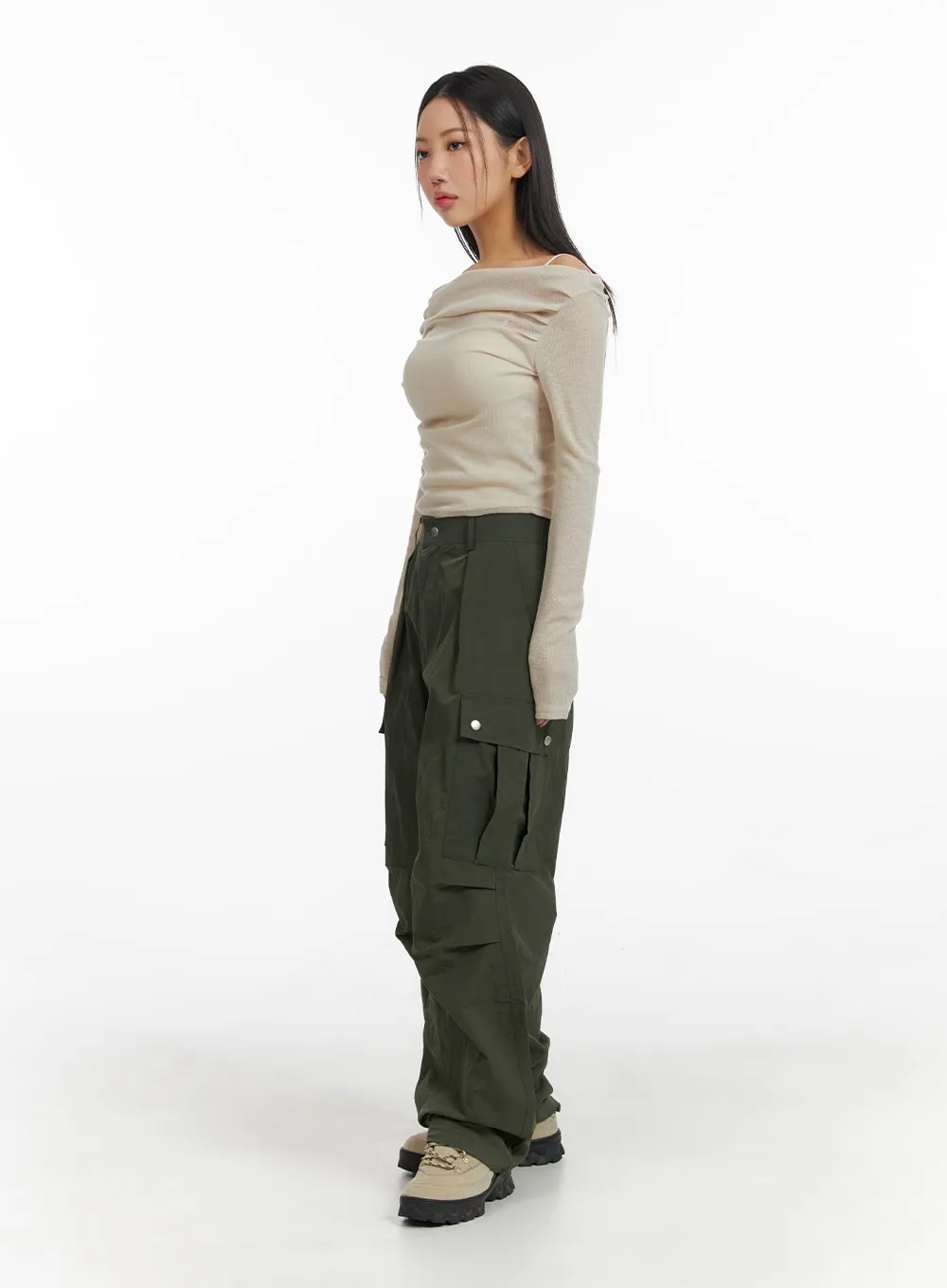 Cargo Wide Leg Trousers (UNISEX) CM411