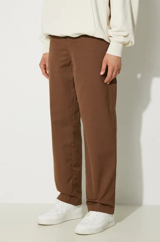 Carhartt WIP trousers Craft Pant men's brown color I027965.2Y02