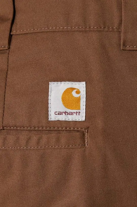 Carhartt WIP trousers Craft Pant men's brown color I027965.2Y02