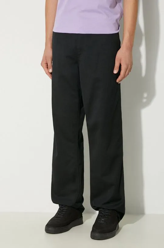 Carhartt WIP trousers Simple Pant men's black color I020075.8902