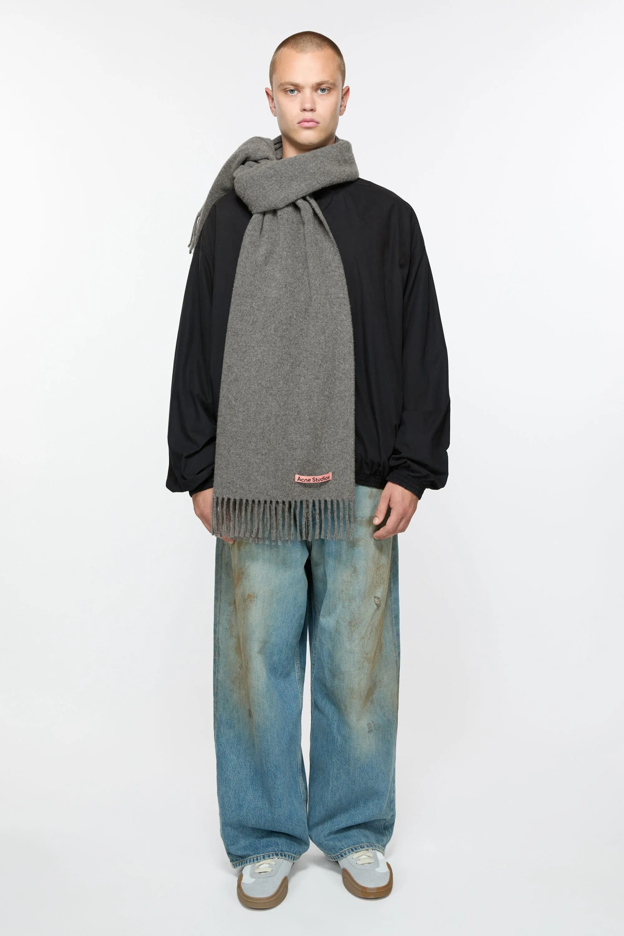 Cashmere fringe scarf - Narrow