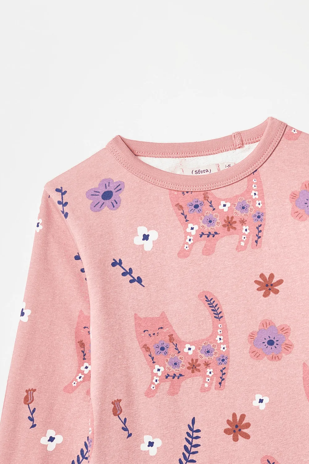 Cat Jumper Dress - Pink