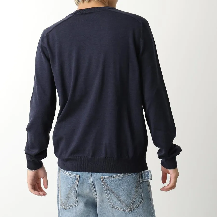 CELINE  |Crew Neck Pullovers Unisex Wool Street Style Long Sleeves