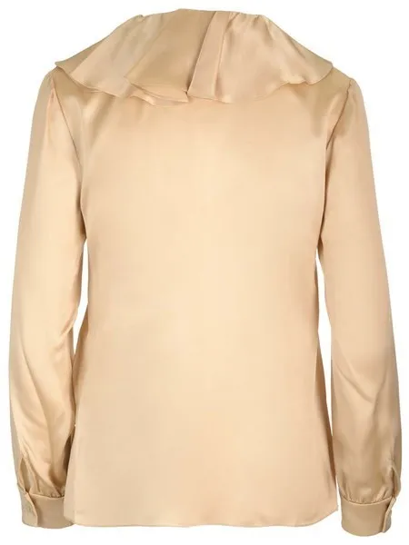 CELINE  |Silk Long Sleeves Plain Shirts & Blouses