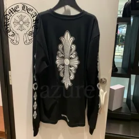 CHROME HEARTS  |Crew Neck Pullovers Street Style Long Sleeves Plain