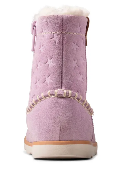 Clarks CROWN PIPER LILAC BOOTS