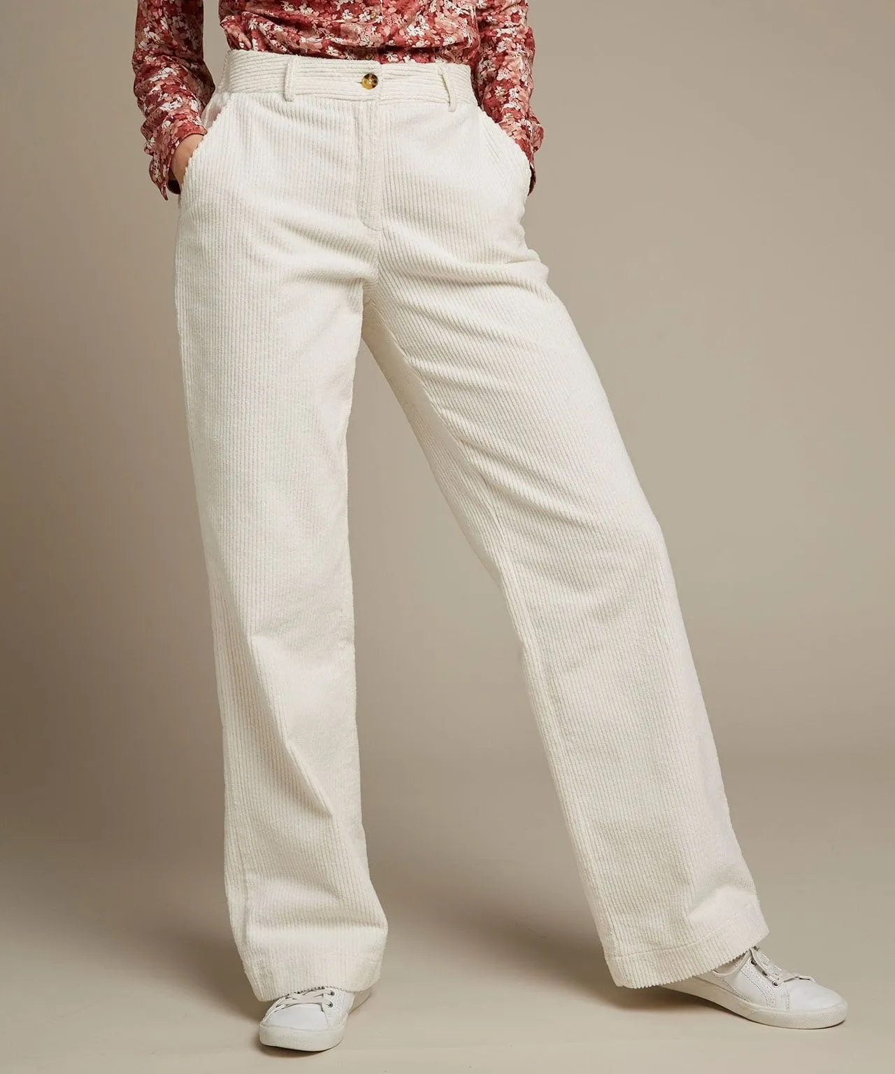 Cord Wide Leg Trousers