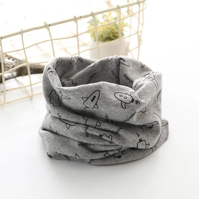 Cotton Baby Scarf Baby Bibs For Boys Girls Burp Cloths Baberos Lovely Kids Collars O Ring Neckerchief