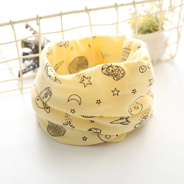 Cotton Baby Scarf Baby Bibs For Boys Girls Burp Cloths Baberos Lovely Kids Collars O Ring Neckerchief