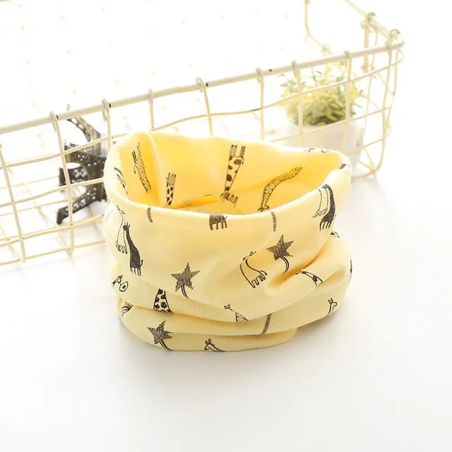 Cotton Baby Scarf Baby Bibs For Boys Girls Burp Cloths Baberos Lovely Kids Collars O Ring Neckerchief