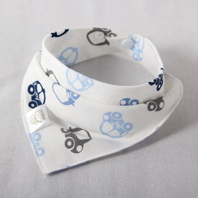 Cotton Baby Scarf Baby Bibs For Boys Girls Burp Cloths Baberos Lovely Kids Collars O Ring Neckerchief