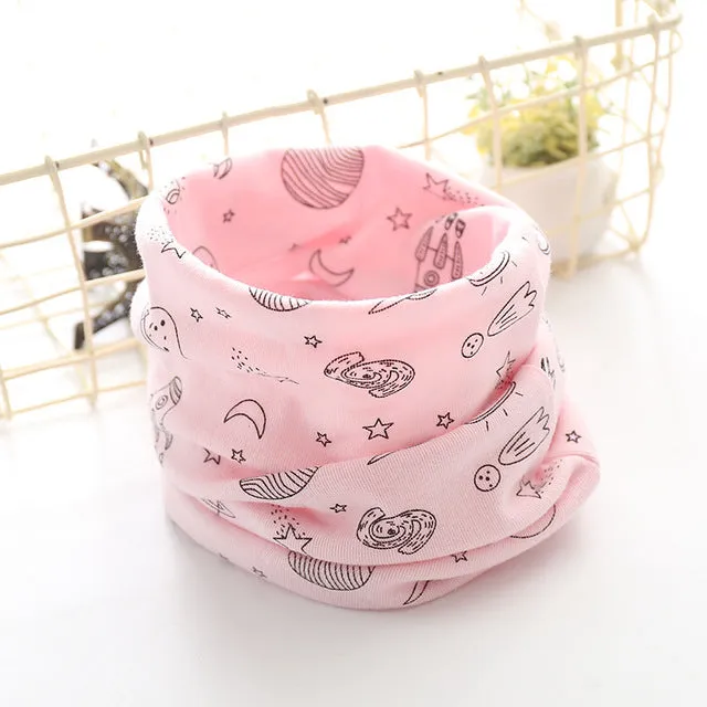 Cotton Baby Scarf Baby Bibs For Boys Girls Burp Cloths Baberos Lovely Kids Collars O Ring Neckerchief